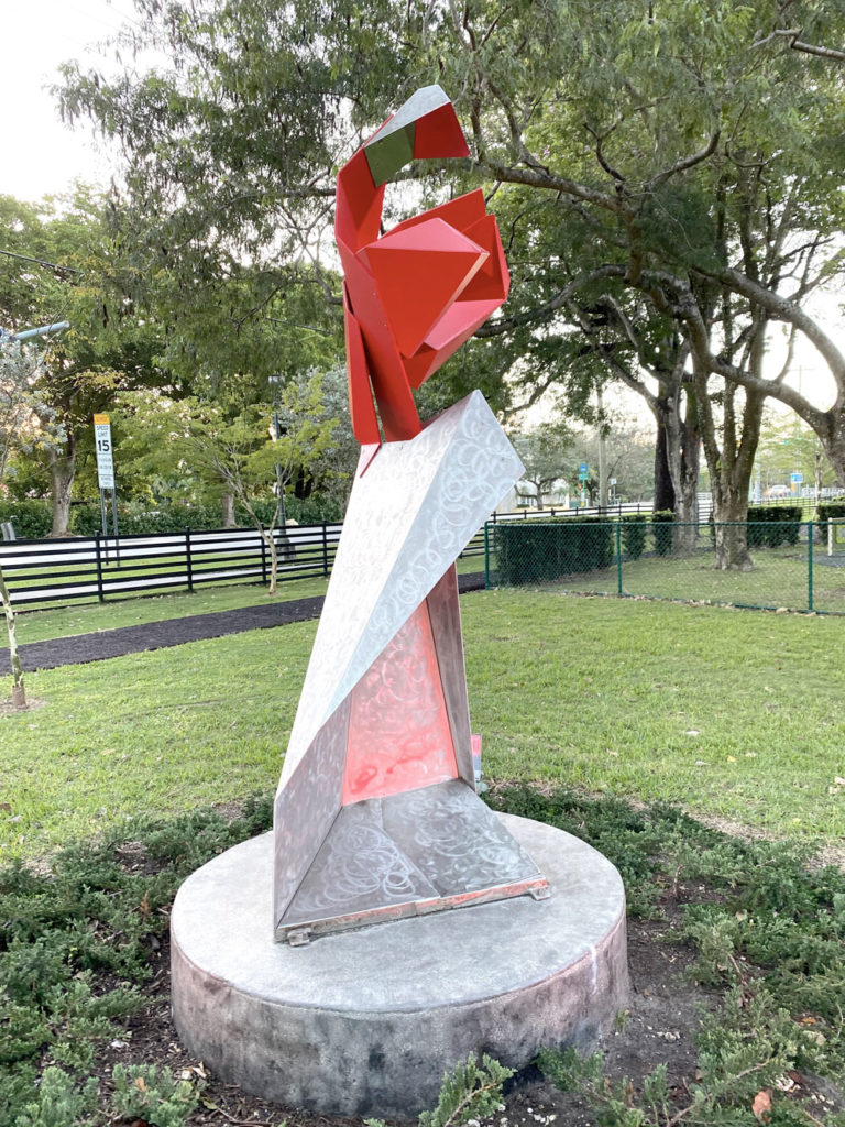 The Red Stick Sculpture